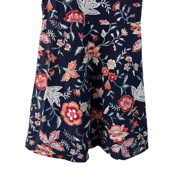 Old Navy Girls Dress Size Small 6-7 Floral Sleeveless Summer Cutout Back Knit - Picture 5 of 7